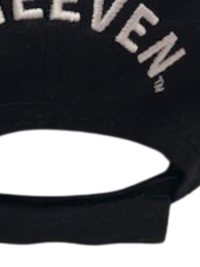 ACHEEVEN HAT BLACK WITH WHITE LETTERS