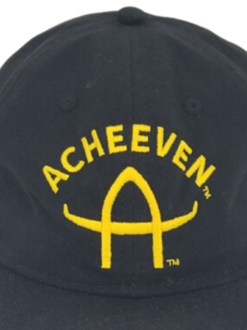 ACHEEVEN HAT BLACK WITH GOLD LETTERS